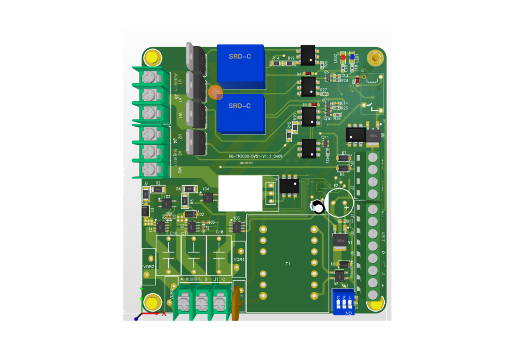 Three-phase two-speed control module