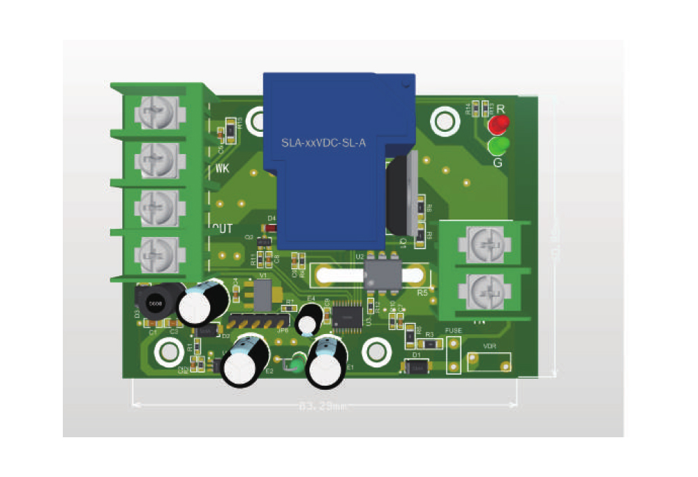 Temperature control single-phase motor control board